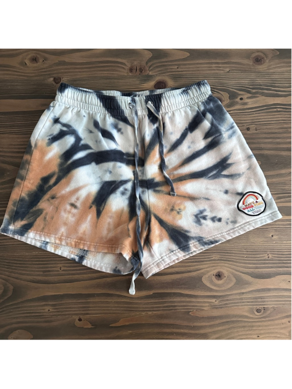 Netflix OBX Tie Dye Shorts XS Graphic Patch